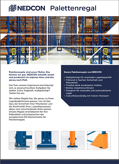 NEDCON Palettenregale - Broschüre